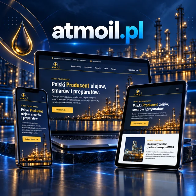 Mockup projektu ATM Oil